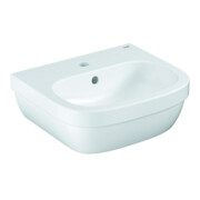 Grohe Handwaschbecken Euro Keramik 45cm, 1 Hahnloch und Überlauf, alpinweiß