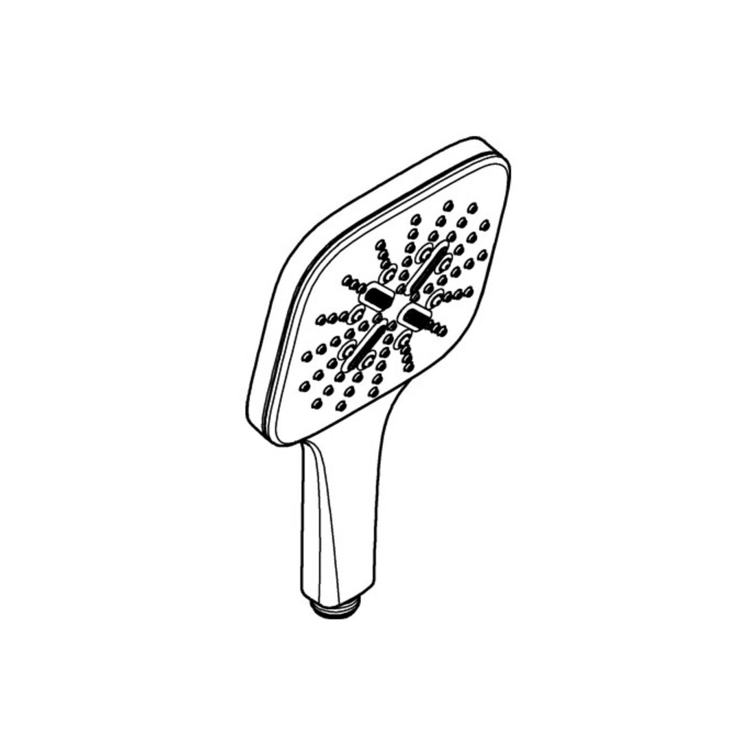 Grohe HB Rainshower SmartActive130 Cube 3 S-Art., m Begr 9,5 l/m., hd graph.
