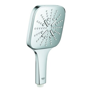 Grohe HBR Rainshower SmartActive130 Cube chrome, 3 types de jets