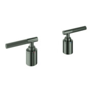 Grohe Hebel Atrio Private Collection avec poignée ronde, graphite dur brossé