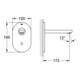 Grohe Infrarot-Elektronik CE EUROSMART für Waschtisch-Wandarmatur Edelstahl-Auslauf, Ausladung 170 mm chrom-2