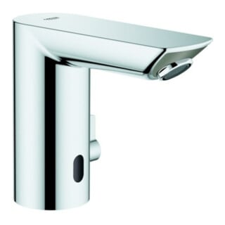 Grohe Infrarot-Waschtischarmatur Bau Cosmopolitan E 1/2", m Mi, Temp.beg, Batteriebetr., chr