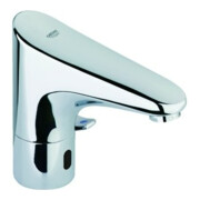 Grohe Infrarot-Waschtischarmatur Europlus E chrom, Steckertrafo und Mischung