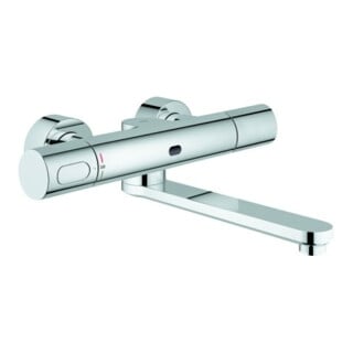 Grohe Infrarot-Waschtischwandarmatur Eurosmart CE Ausl. 28,7cm, chr, Batt. 6 V, m THM