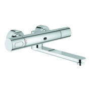 Grohe Infrarot-Waschtischwandarmatur Eurosmart CE Ausl. 28,7cm, chr, Batt. 6 V, m THM