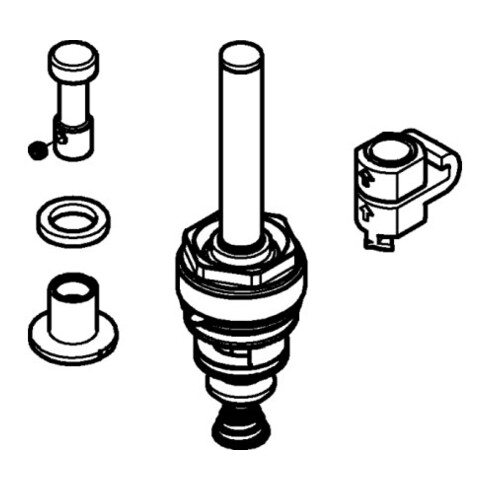 Grohe Inverseur 48442 pour UP-EHM baignoire nickel brossé