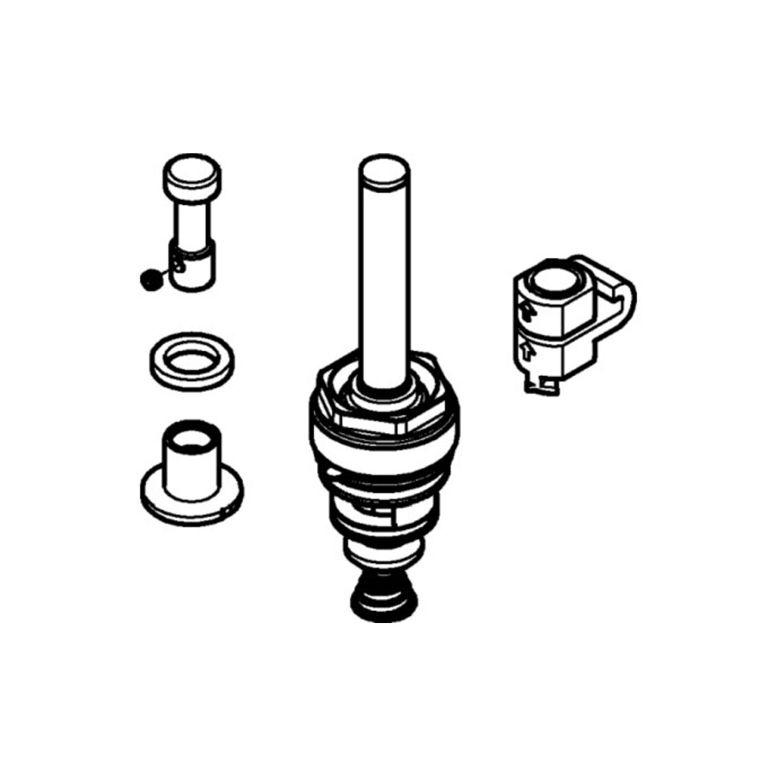 Grohe Inverseur 48442 pour UP-EHM baignoire nickel brossé