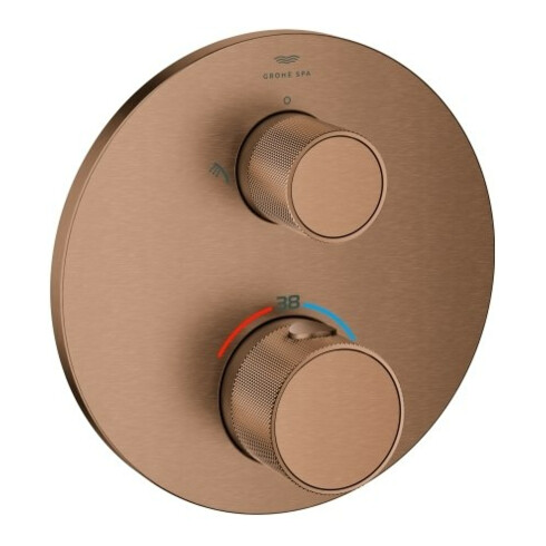Grohe Kit complet Atrio Private Collection UP-Br-THM, mit 2 voies, blanc, solaire, courbé