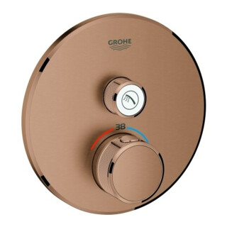 Grohe Kit complet Grohtherm Smartcontrol avec soleil, rond, encastré, UP-THM, 1 vanne d'arrêt