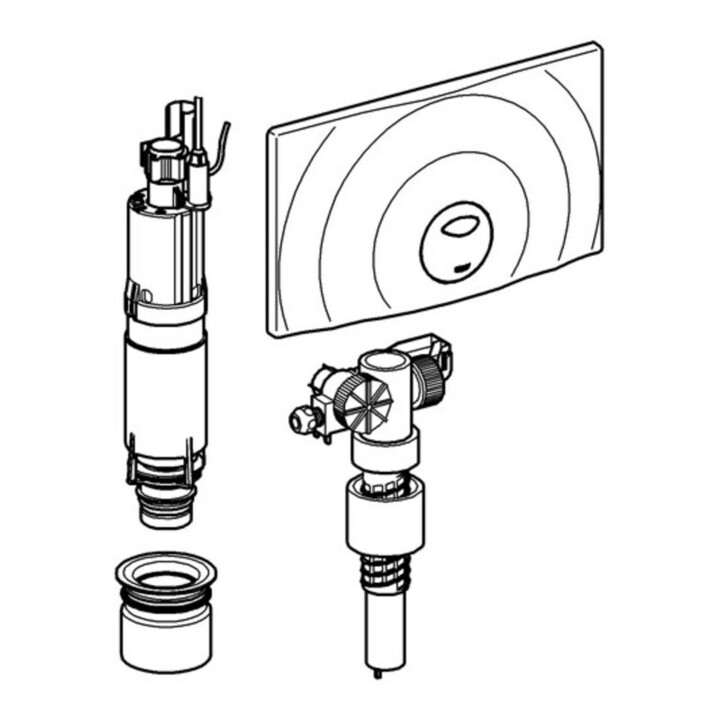 Grohe Kit de conversion 38815 pour réservoir 14 l chrome