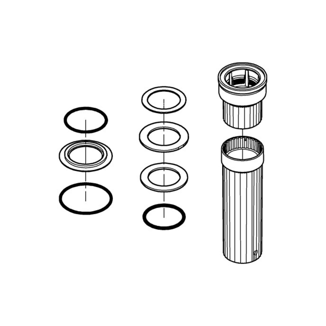 Grohe Kit de fixation 48477 Écrou de fixation M33x1.5/Joints