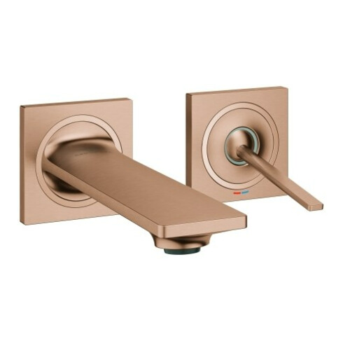 Grohe Kit de montage Allure encastré 2 trous, A 15,4 cm, blanc, acier inoxydable brossé