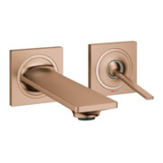Grohe Kit de montage Allure encastré 2 trous, A 15,4 cm, blanc, acier inoxydable brossé