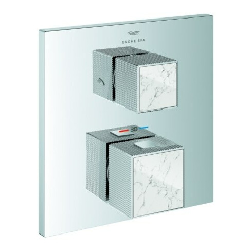 Grohe Kit de montage complet Allure Brilliant encastré UP-Br-THM, 2 voies, taille m, chrome