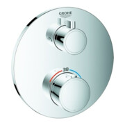 Grohe Kit de montage complet Grohtherm chr, thermostat de douche encastré avec commutateur 2 voies