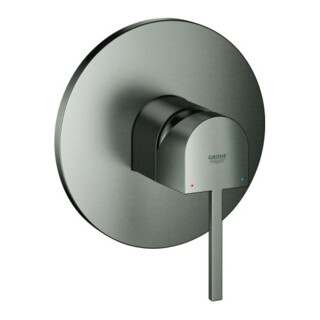 Grohe Kit de montage complet PLUS Mitigeur monocommande douche encastrée, graphite dur brossé