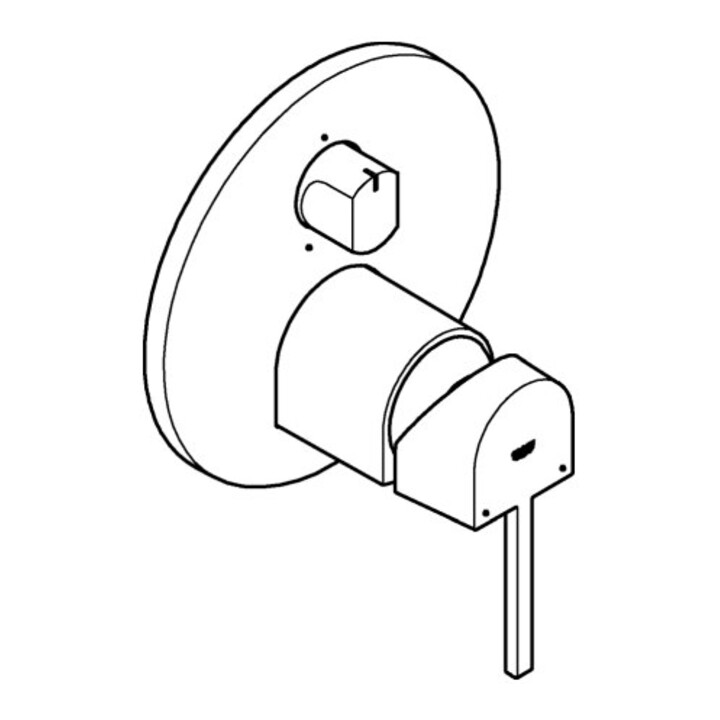 Grohe Kit de montage complet PLUS UP-EHM, dérivation 3 voies, chrome