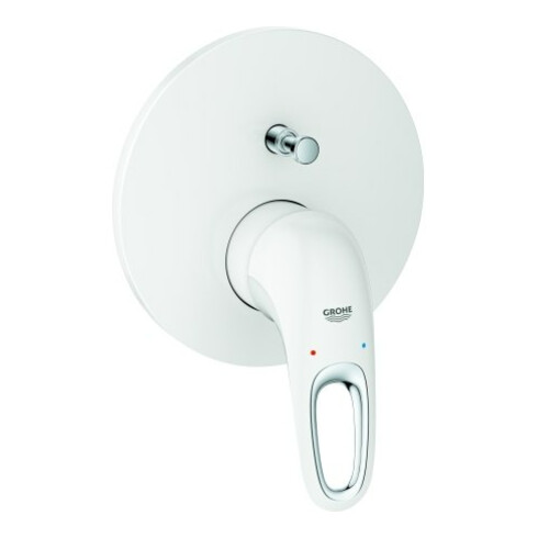 Grohe Kit de montage Eurostyle UP-WA.-EHM, levier métal chromé, blanc