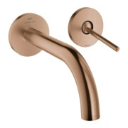 Grohe Kit de montage fini Atrio encastré 2 trous, A 18,5 cm, blanc, acier inoxydable brossé