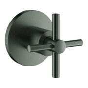 Grohe Kit de montage fini Atrio UP-Vtl dessus, avec croix, graphite foncé courbé