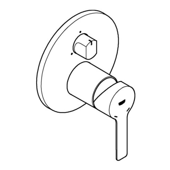 Grohe Kit de montage fini Lineare UP-EHM, avec inverseur 3 voies, chrome