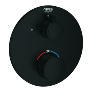 Grohe Kit de montage Grohtherm UP-Br-THM, avec 1 robinet d'arrêt, rond, bleu