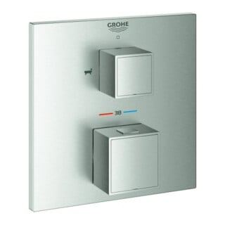 Grohe Kit de montage prêt à l'emploi Grohtherm Cube UP-WA-THM, avec conversion 2 voies int., superposé