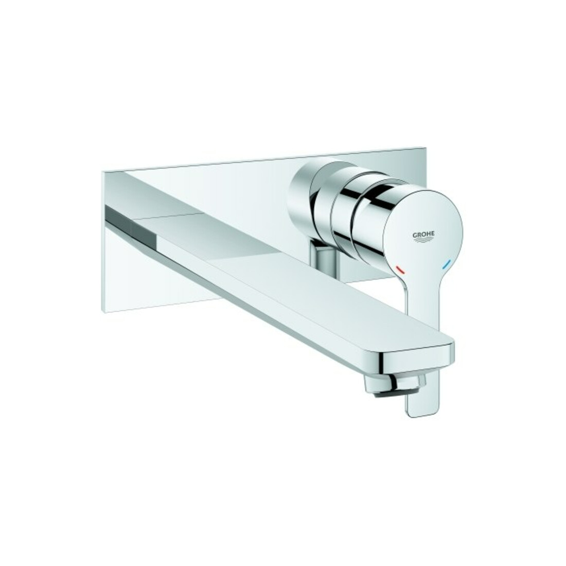 Grohe Kit de montage prêt à l'emploi Lineare chrome, 2 leviers, bec 20,7 cm
