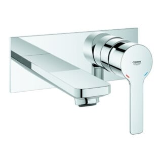Grohe Kit de montage prêt Lineare chrome, 2 sorties eau chaude/froide, saillie 14,9 cm