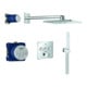 Grohe Kit de montage SmartControl pour système de douche encastré, avec 3 vannes d'arrêt, angle, chrome-1
