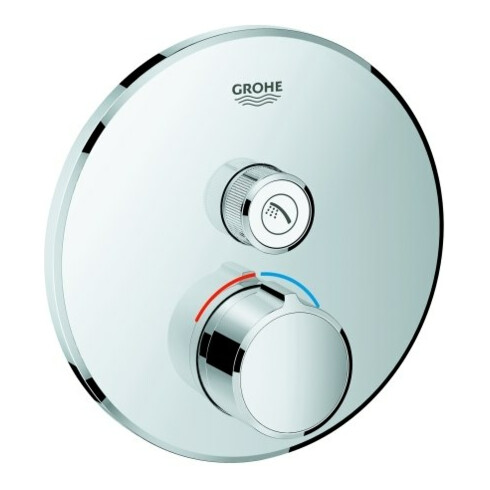 Grohe Kit de montage SmartControl vc, mitigeur digital, avec 1 vanne d'arrêt, rond