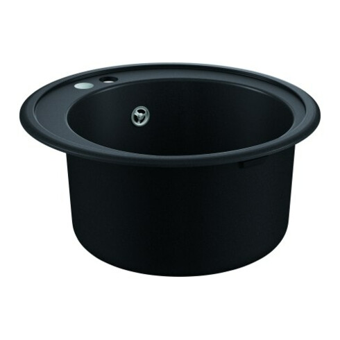 Grohe Komposit-Einbauspüle K400 50-C 51 1.0 rund, d= 51cm, 1 Becken, granit schwarz
