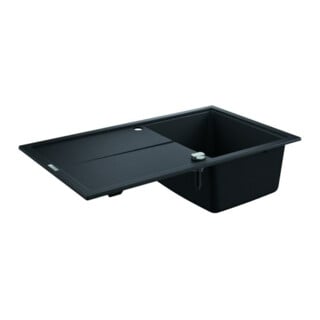 Grohe Komposit-Einbauspüle K400 50-C 86/50 1.0 rev 86x50cm, m Tropffl, aufl, 1 B, Gra sw