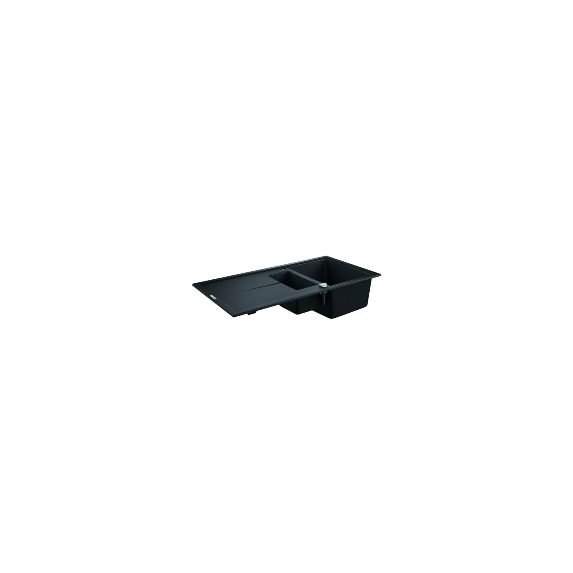 Grohe Komposit-Einbauspüle K400 60-C 100/50 1.5 rev 100x50cm, 1,5 Beck. m Abtropffl., Gra sw