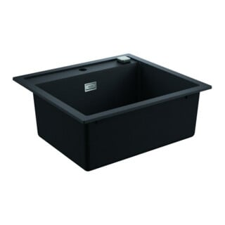 Grohe Komposit-Einbauspüle K700 60-C 56/51 1.0 56x51cm, auflieg., 1 Beck., Gra schwarz
