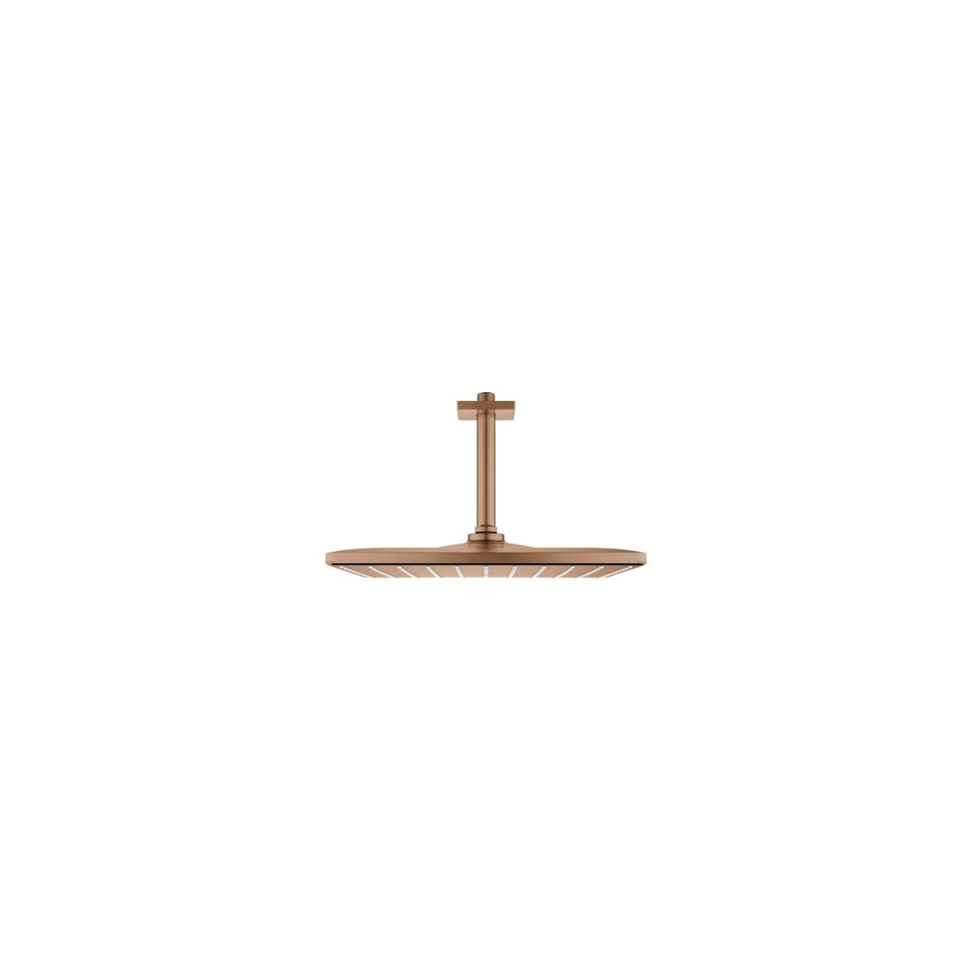 Grohe Kopfbrause Rainshower Mono 310 Cube Deckenausl 14,2cm, warm sunset gebürstet