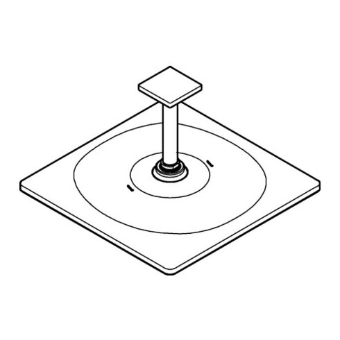 Grohe Kopfbrause Rainshower Mono 310 Cube Deckenauslass 14,2cm, chrom