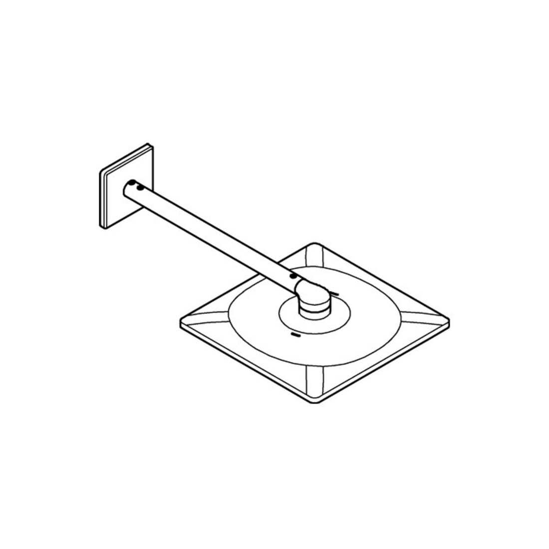 Grohe Kopfbrause Rainshower SmartActiveCube 310 hd graph., Brausearm 43cm, 2 Strahlarten