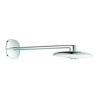 Grohe Kopfbrauseset Rainshower Duo 360 Br.Arm 45cm, 2 Strahlarten, moon white