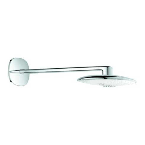 Grohe Kopfbrauseset Rainshower Duo 360 Br.Arm 45cm, 2 Strahlarten, moon white