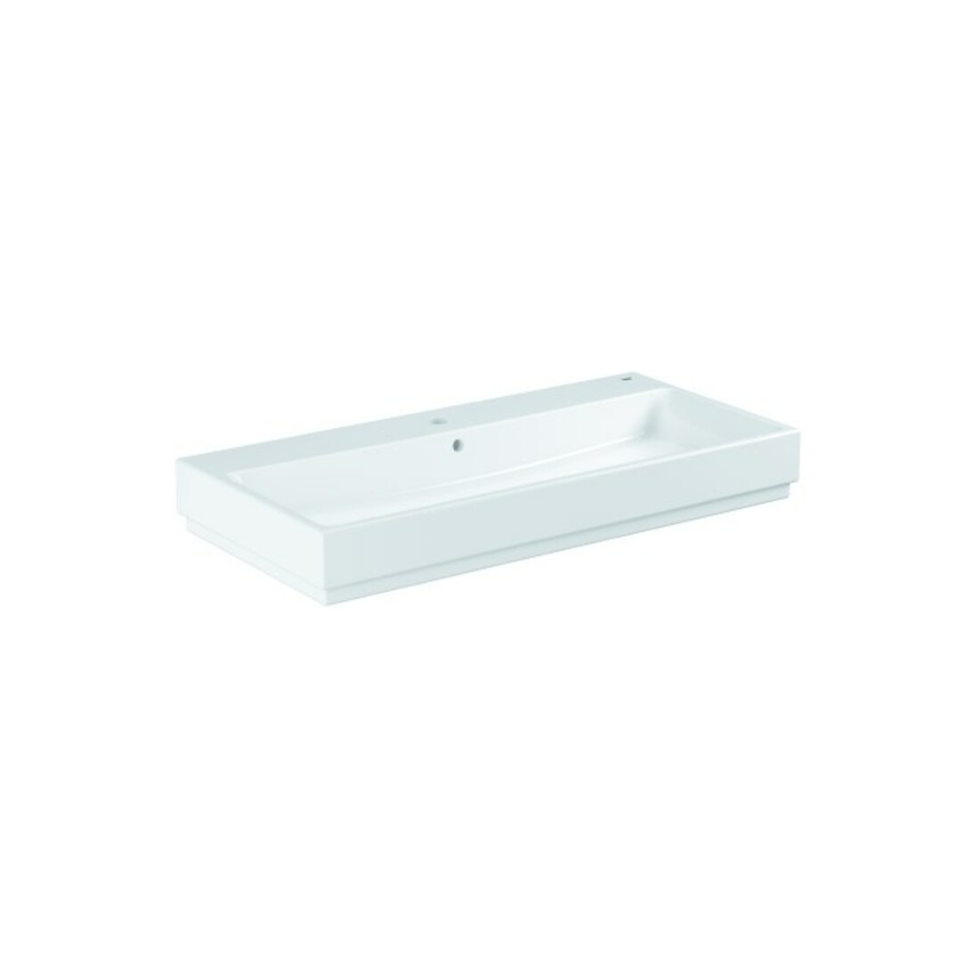 Grohe Lavabo Cube Céramique 100 cm, 1 trou, alpin blanc PureGuard