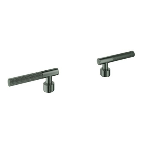 Grohe Levier Atrio Private Collection avec surface ronde, graphite dur brossé