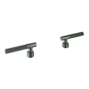 Grohe Levier Atrio Private Collection avec surface ronde, graphite dur brossé