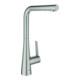 Grohe Mélangeur évier Zedra SmartC supersteel, douchette extractible double flux-1
