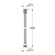 Grohe Metallbrauseschlauch RELEXA 1/2" x 1/2" 1250 mm chrom-4