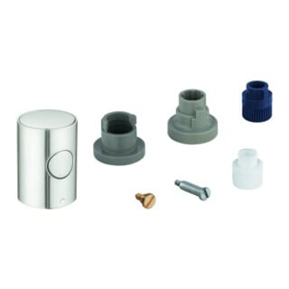 Grohe Metallgriff 47984 DN 15 Mengengriff mit EcoButton supersteel