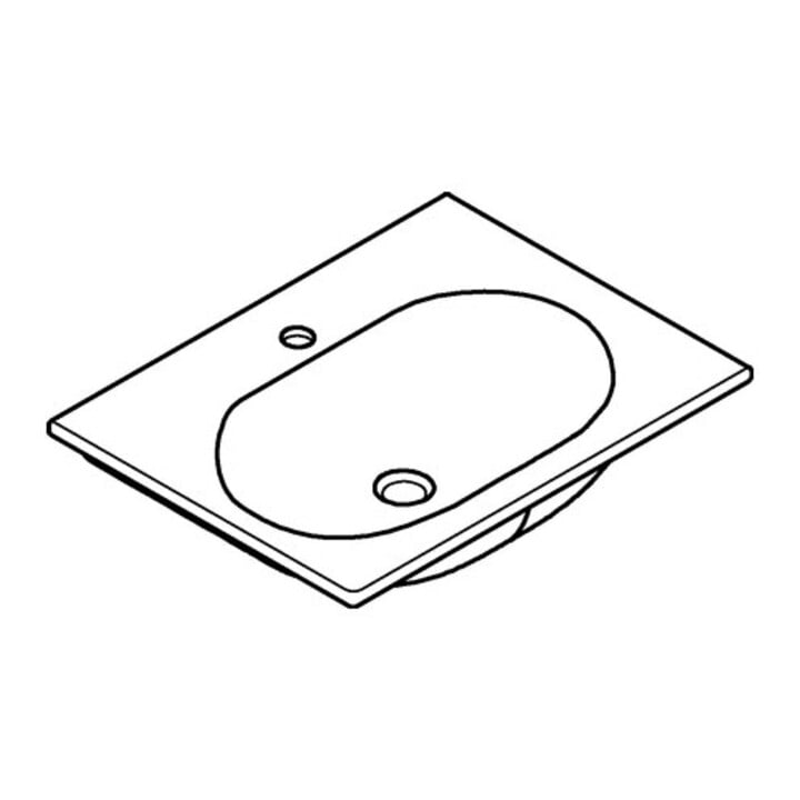 Grohe Meuble lavabo Essence céramique 60x46cm, blanc alpin