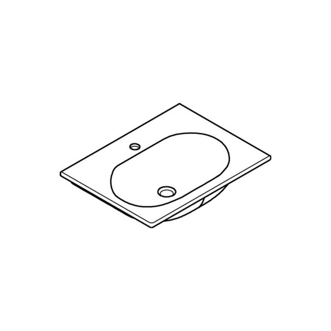 Grohe Meuble lavabo Essence céramique 60x46cm, blanc alpin