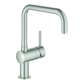 Grohe Minta Mitigeur évier 1/2", bec en U, supersteel