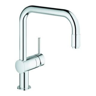 Grohe Minta Mitigeur évier 1/2", U, mousseur extractible, chrome